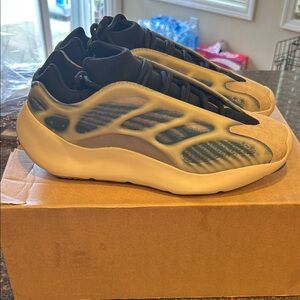 Yeezy Boost Runner Sneakers in Yellow and Black